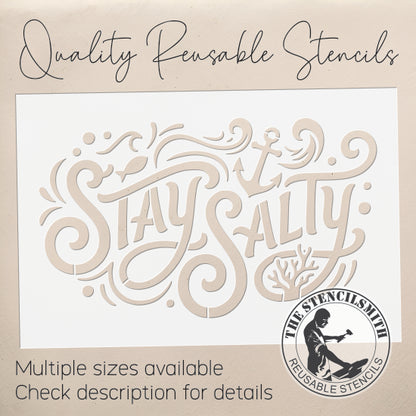 10528 Stay Salty Stencil - The Stencilsmith