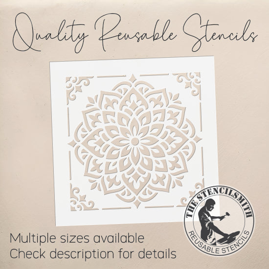 10529 Mandala Tile Stencil - The Stencilsmith