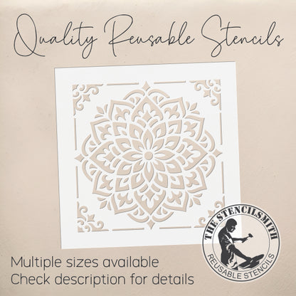 10529 Mandala Tile Stencil - The Stencilsmith