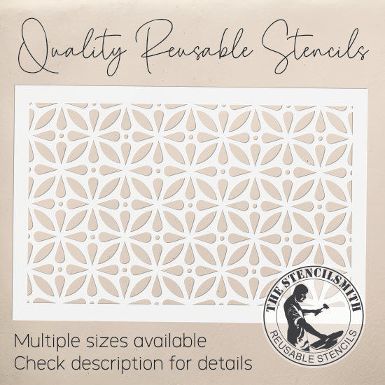 10530 Retro Pattern Stencil - The Stencilsmith