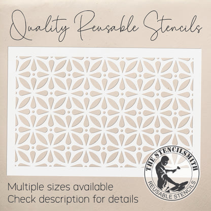 10530 Retro Pattern Stencil - The Stencilsmith
