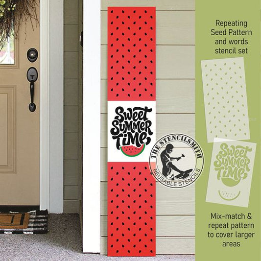 10531 Sweet Summertime Watermelon Stencil Set - The Stencilsmith