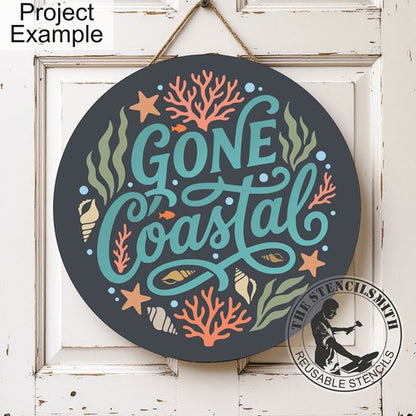 10545 Gone Coastal Stencil - The Stencilsmith