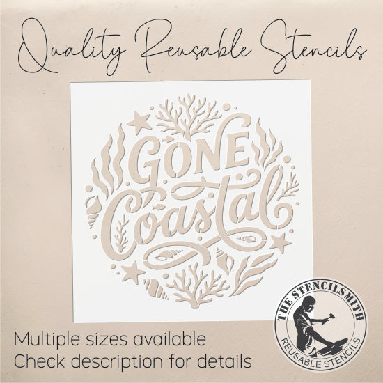 10545 Gone Coastal Stencil - The Stencilsmith