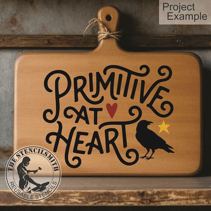 10548 Primitive At Heart Stencil - The Stencilsmith