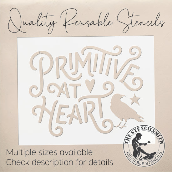 10548 Primitive At Heart Stencil - The Stencilsmith