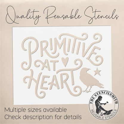 10548 Primitive At Heart Stencil - The Stencilsmith