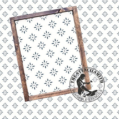 10551 Retro Pattern Stencil - The Stencilsmith
