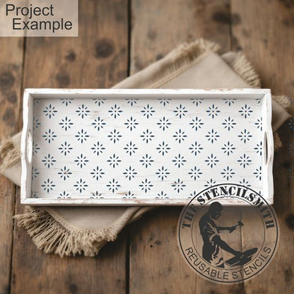 10551 Retro Pattern Stencil - The Stencilsmith