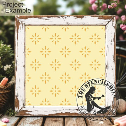 10551 Retro Pattern Stencil - The Stencilsmith