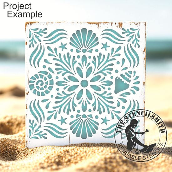 10556 Coastal Tile Stencil - The Stencilsmith