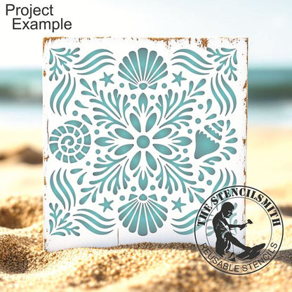 10556 Coastal Tile Stencil - The Stencilsmith