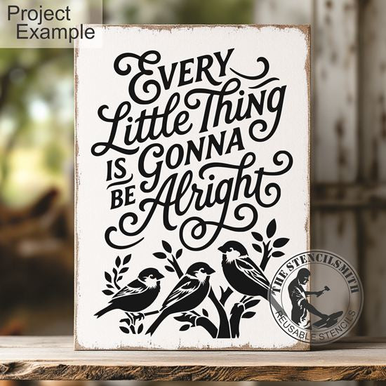 10557 Every Little Thing Bird Stencil - The Stencilsmith