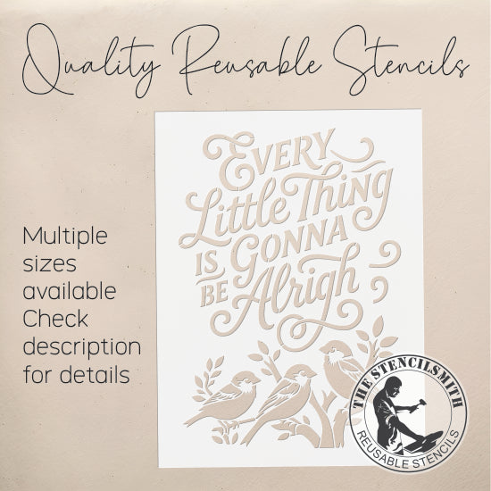 10557 Every Little Thing Bird Stencil - The Stencilsmith