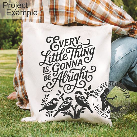 10557 Every Little Thing Bird Stencil - The Stencilsmith