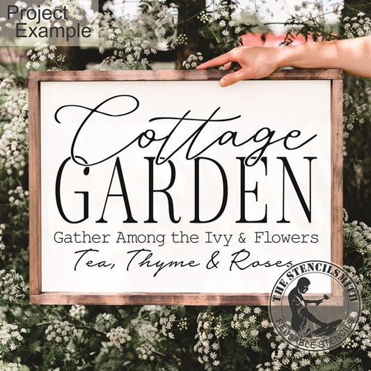 10558 Cottage Garden Stencil - The Stencilsmith