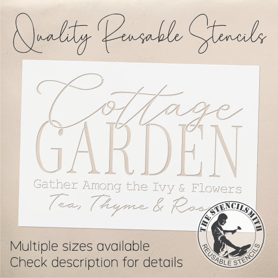 10558 Cottage Garden Stencil - The Stencilsmith