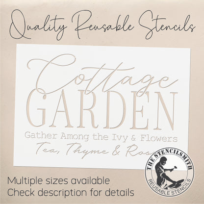 10558 Cottage Garden Stencil - The Stencilsmith