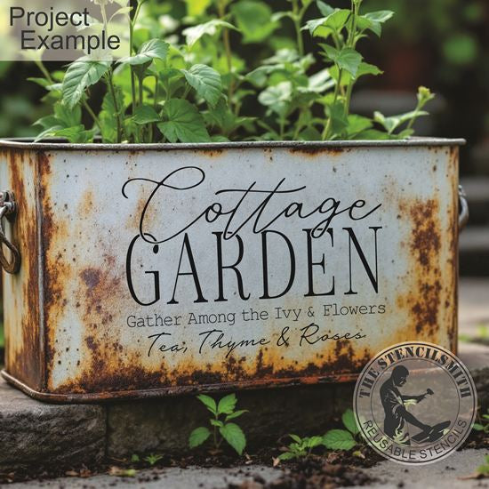 10558 Cottage Garden Stencil - The Stencilsmith