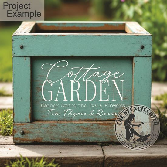 10558 Cottage Garden Stencil - The Stencilsmith