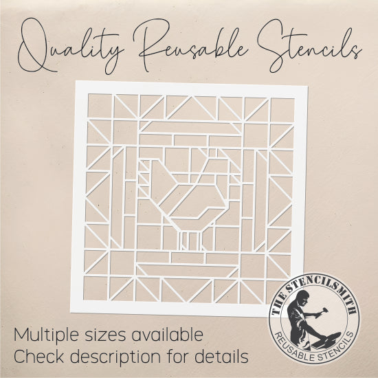 10559 Chicken Quilt Stencil - The Stencilsmith