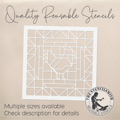 10559 Chicken Quilt Stencil - The Stencilsmith