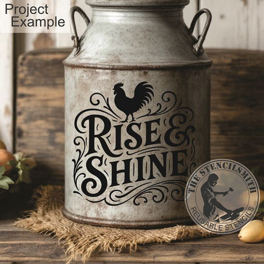 10560 Rise & Shine Stencil - The Stencilsmith