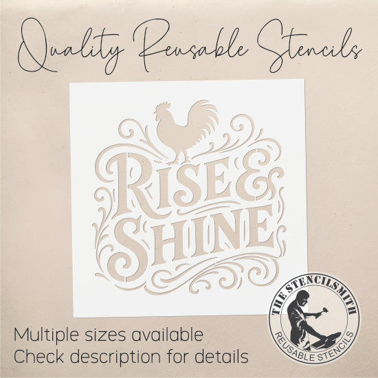 10560 Rise & Shine Stencil - The Stencilsmith