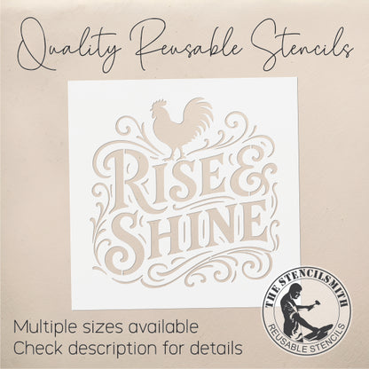 10560 Rise & Shine Stencil - The Stencilsmith