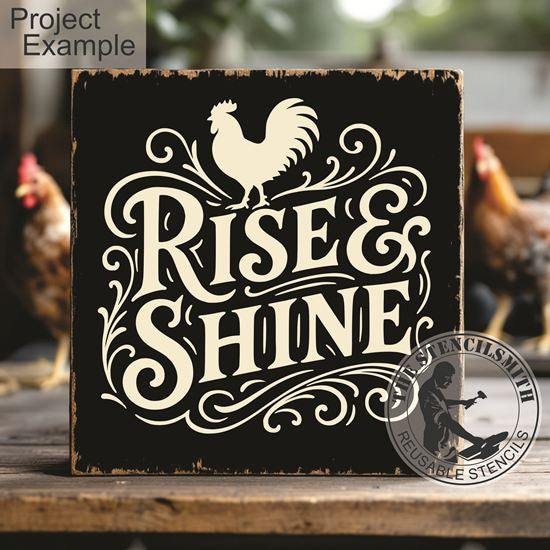 10560 Rise & Shine Stencil - The Stencilsmith