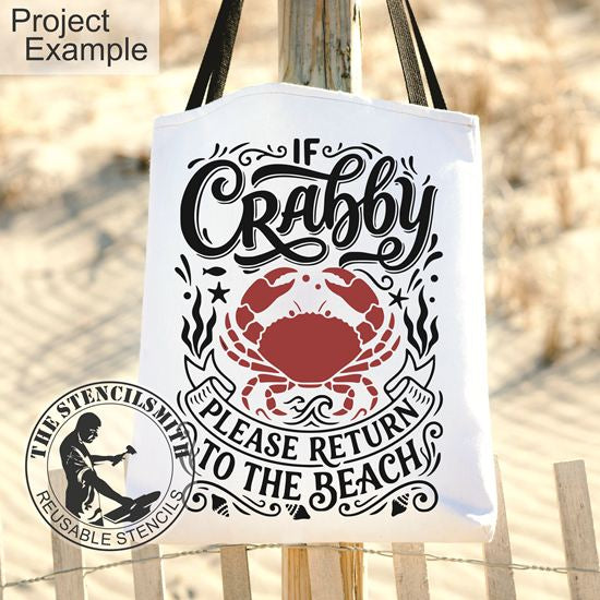 10562 If Crabby Stencil - The Stencilsmith