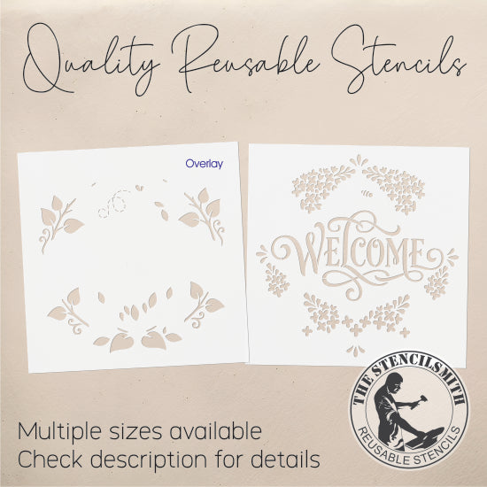 10564 Welcome Lilac Stencil