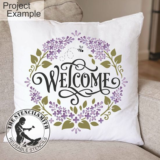 10564 Welcome Lilac Stencil