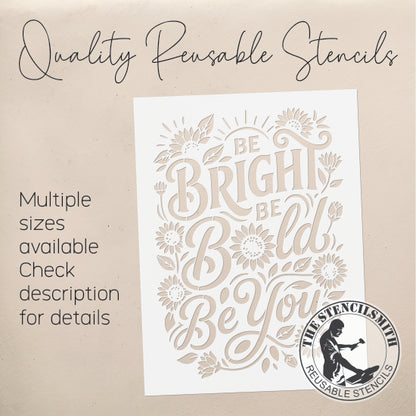 10567 Be Bright Sunflower Stencil