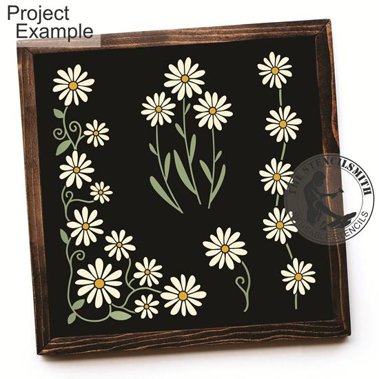 10575 Daisy Chain And Corner Stencil