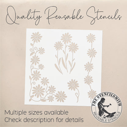 10575 Daisy Chain And Corner Stencil
