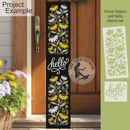 10580 Hello Coneflower Stencil Set
