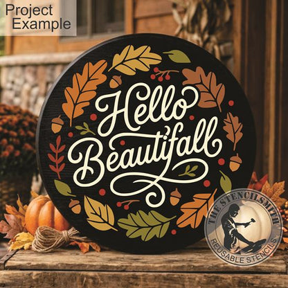 10583 Hello Beautifall Stencil