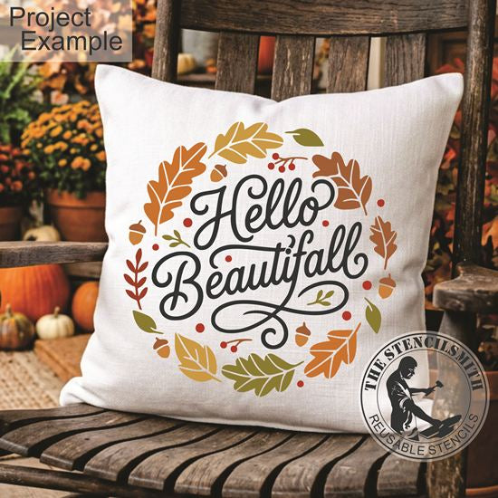 10583 Hello Beautifall Stencil