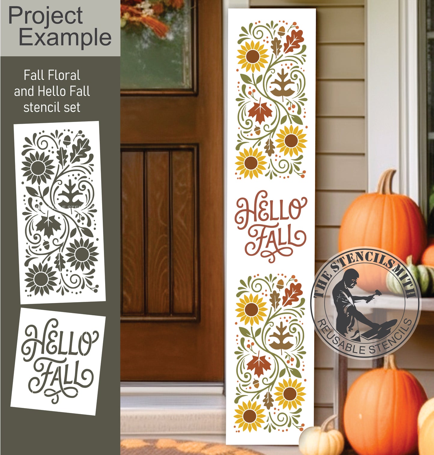 10585 Hello Fall Stencil Set