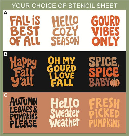 10587 Fall Phrase Stencils