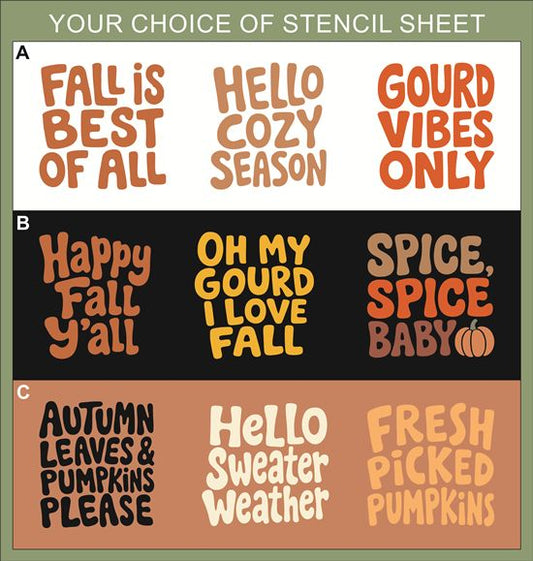 10587 Fall Phrase Stencils