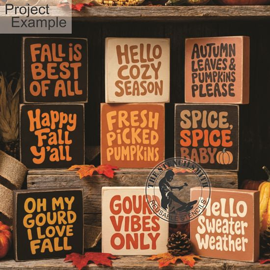 10587 Fall Phrase Stencils