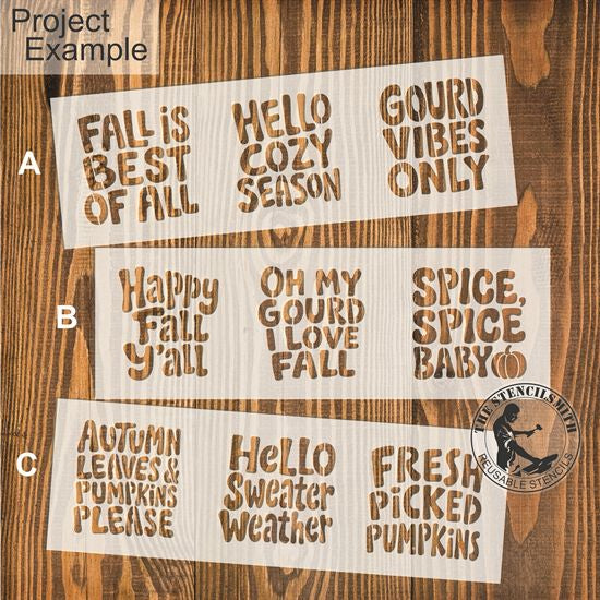 10587 Fall Phrase Stencils