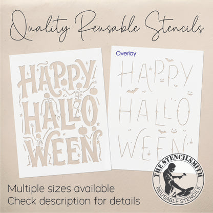 10588 Happy Halloween Stencil
