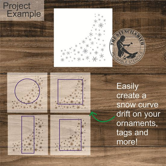 10594 Snowflake Curve Stencil