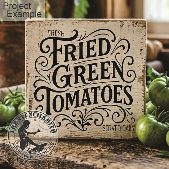 10596 Fried Green Tomatoes Stencil