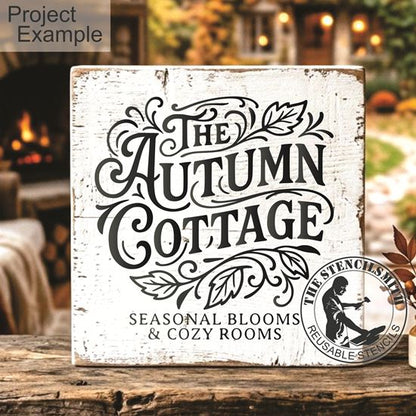 10600 Autumn Cottage Stencil