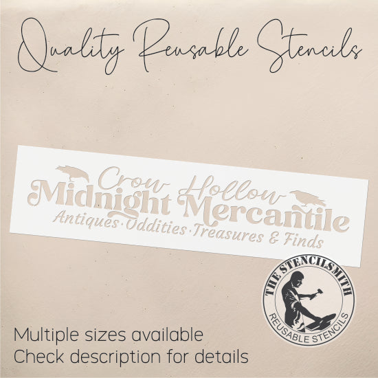 10601 Crow Hollow Midnight Mercantile Stencil