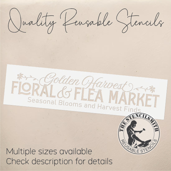 10602 Golden Harvest Floral & Flea Market Stencil